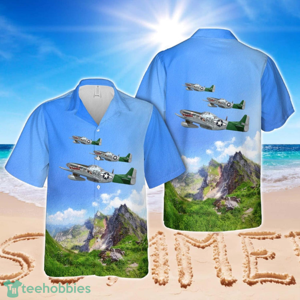 P51 Mustang ‘Enchantress’ fighter aircraft Hawaiian Shirt