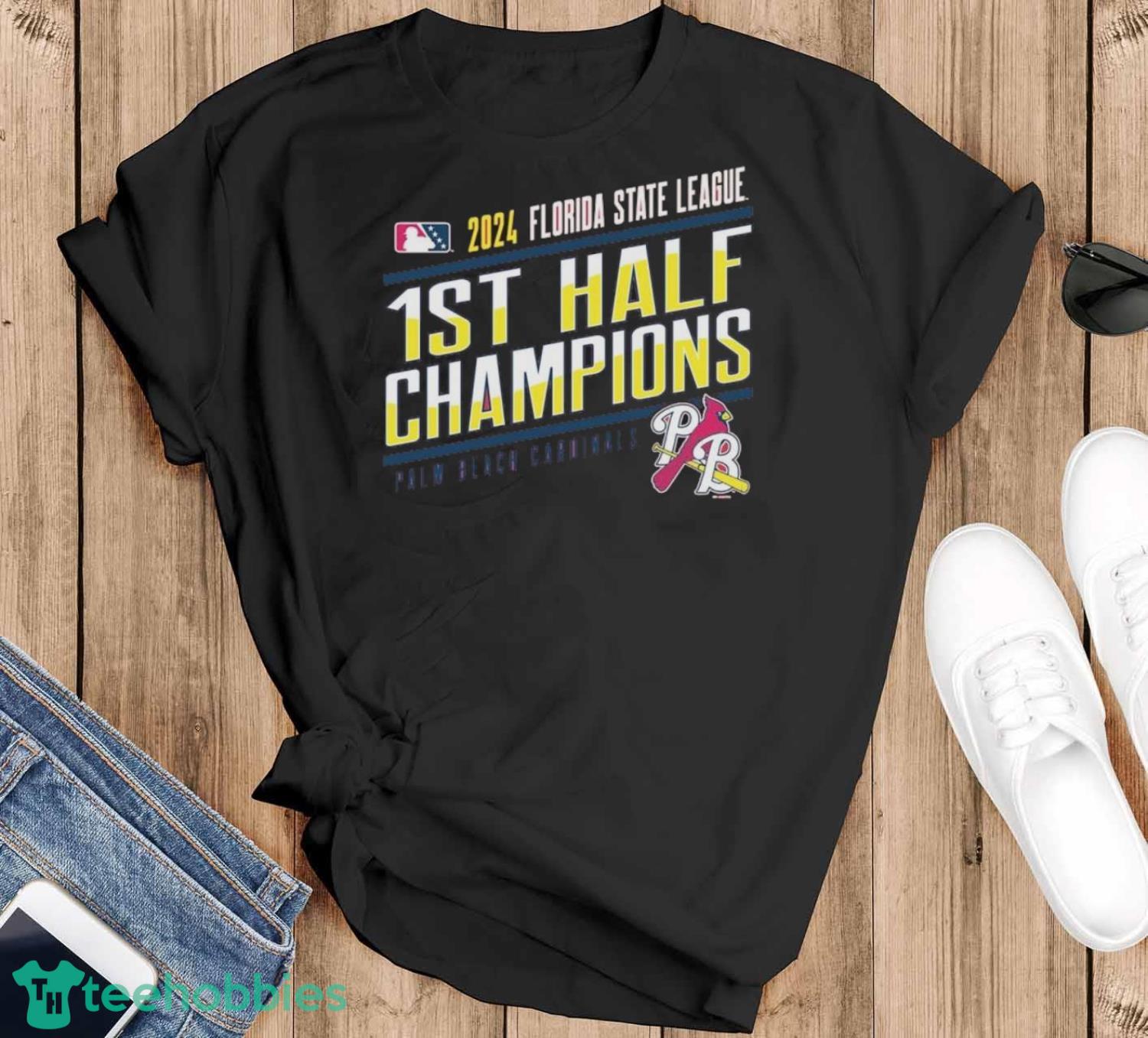 Palm Beach Cardinals 2024 Florida State League 1st Half Champions Shirt Unisex , , , Long Sleeve Tee