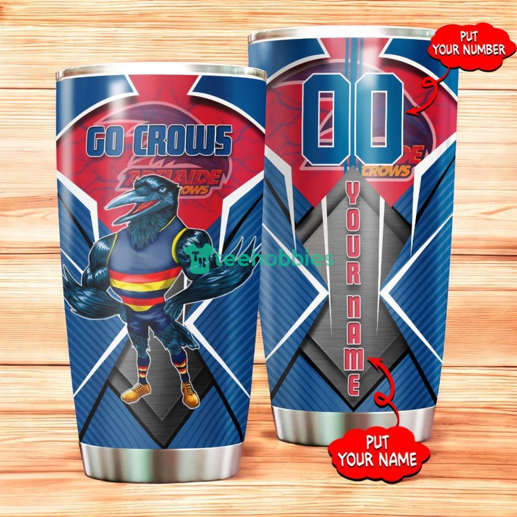 Personalized Adelaide Football Club Tumbler Afl Tumbler Stainless Steel Tumbler Mascot