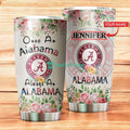 Personalized Alabama Flower Stainless Steel Tumbler