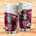 Personalized Arizona Cardinals Skull Stainless Steel Tumbler