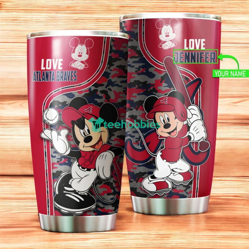 Personalized Atlanta Braves MLB Stainless Steel Tumbler