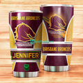 Personalized Brisbane Broncos 55 Stainless Steel Tumbler