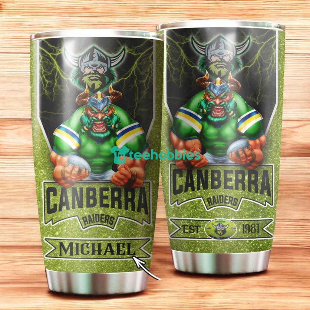 Personalized Canberra Raiders Mascot Stainless Steel Tumbler