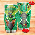 Personalized Canberra Raiders Tumbler Nrl Tumbler Stainless Steel Tumbler Mascot