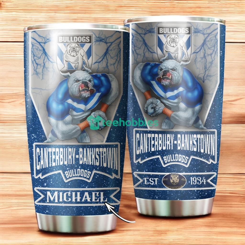 Personalized Canterbury-Bankstown Bulldogs Mascot Stainless Steel Tumbler