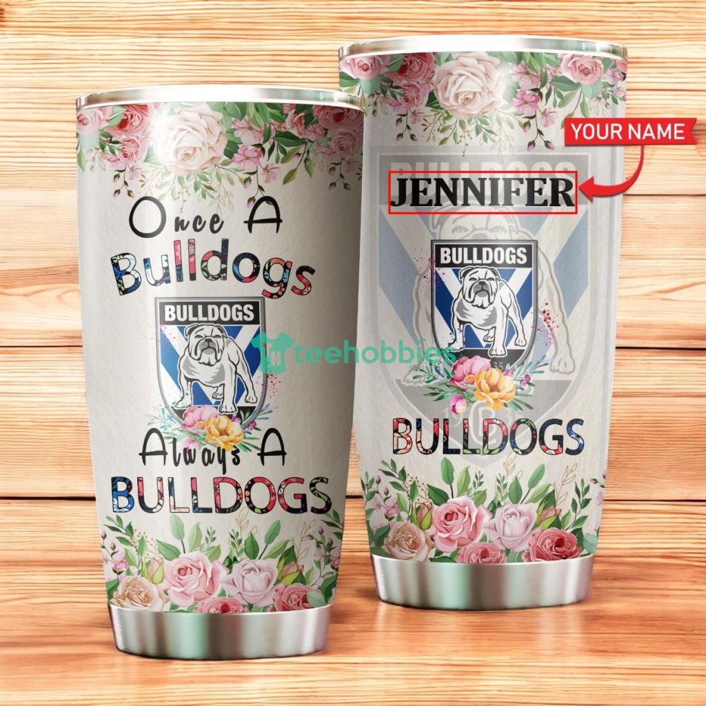 Personalized Canterbury Bankstown Bulldogs Tumbler Flower Stainless Steel Tumbler