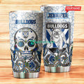 Personalized Canterbury Bankstown Bulldogs Tumbler Nrl Tumbler Flower Stainless Steel Tumbler