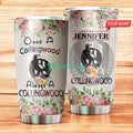 Personalized Collingwood Football Club Flower Once A Collingwood Always A Collingwood Stainless Steel Tumbler