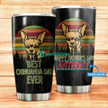 Personalized Dog Dad Chihuahua Stainless Steel Tumbler