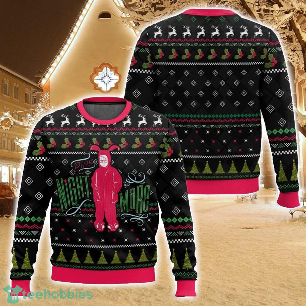 Pink Nightmare Ralphie Parker A Christmas Story Ugly Christmas Sweater For Men And Women Christmas Holiday Gift Family Gift