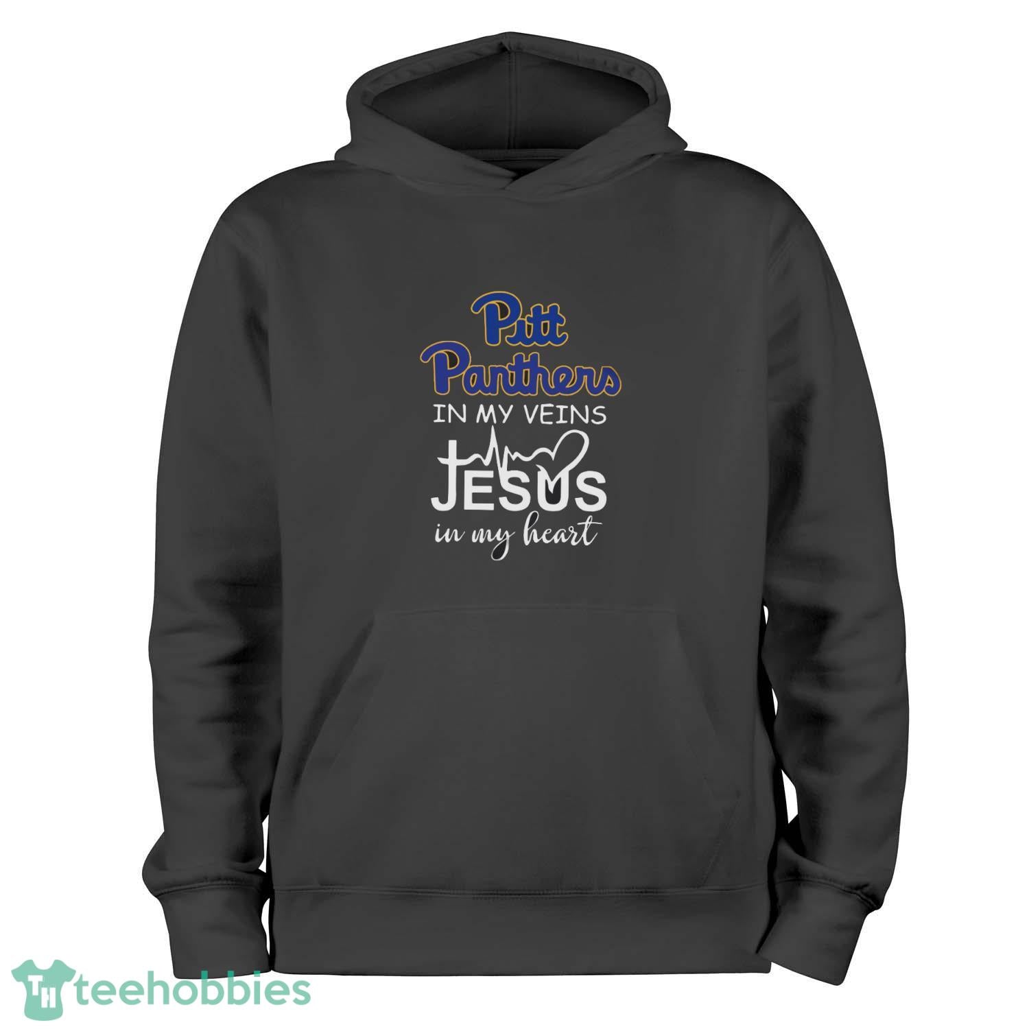 Pittsburgh Panthers In My Veins Jesus In My Heart Unisex , , , Long Sleeve Tee