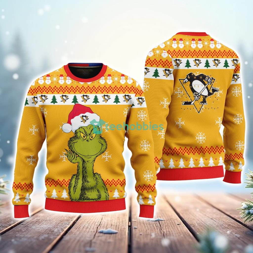 Pittsburgh Penguins The Grinch Funny Merry Christmas Uglly Sweater 3D New Trend