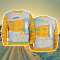 Pittsburgh Pirates MLB Sporty Color Custom Name Christmas Ugly Sweater Gift For Fans