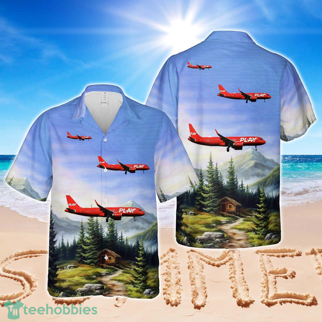 Play Airlines Airbus A320-251N Hawaiian Shirt Beach Summer Shirt