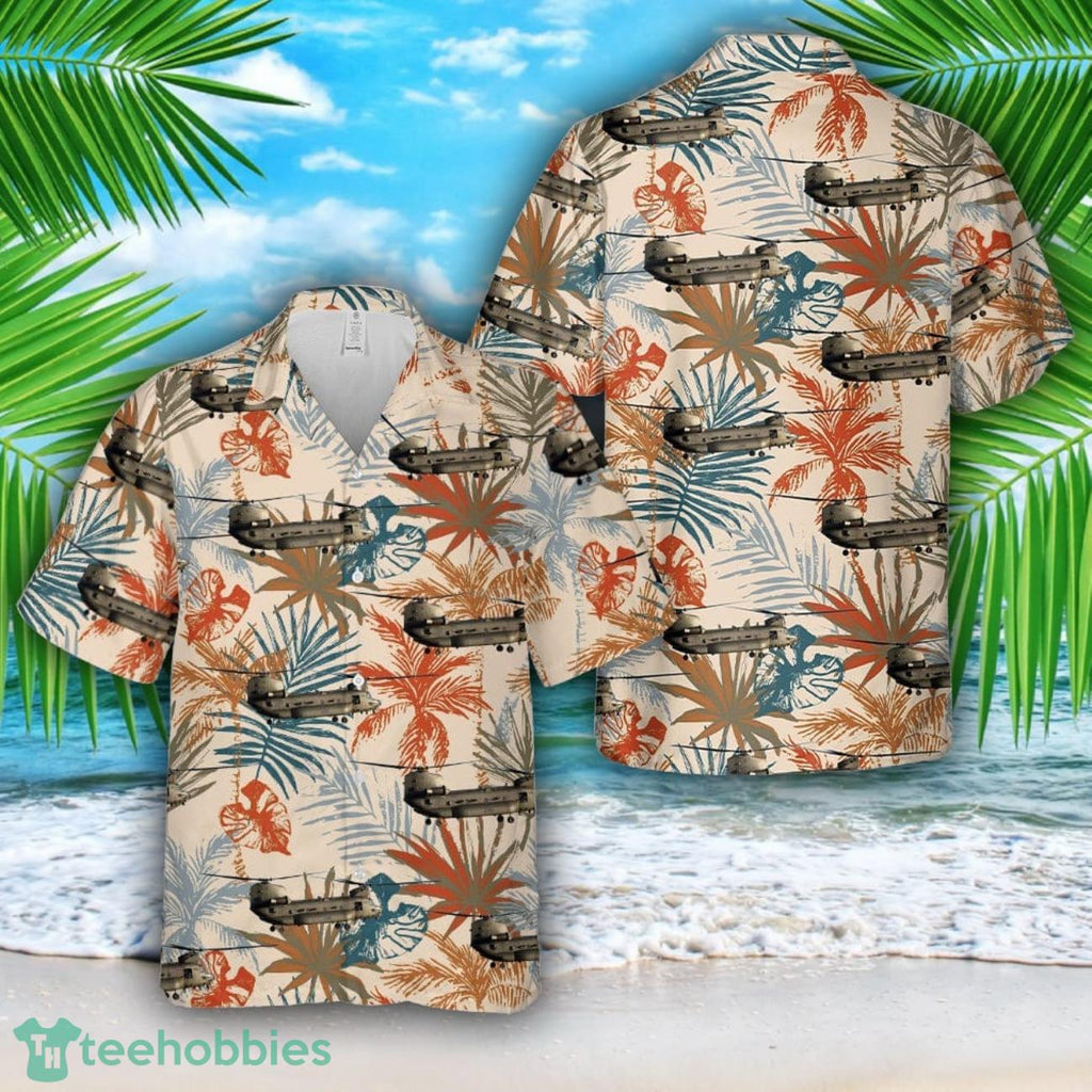 RAF Royal Air Force Boeing Chinook ZH904 HADES Hawaiian Shirt
