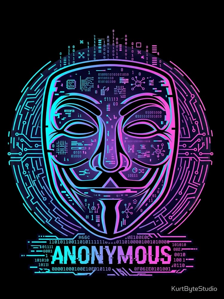 Glitch Mask Hacker Anonymous Shirt by KurtByteStudio