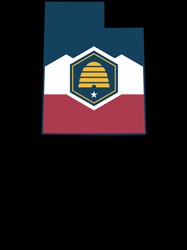 Utah Flag Outline | State Badge Graphic by LaynieBugStickerCo