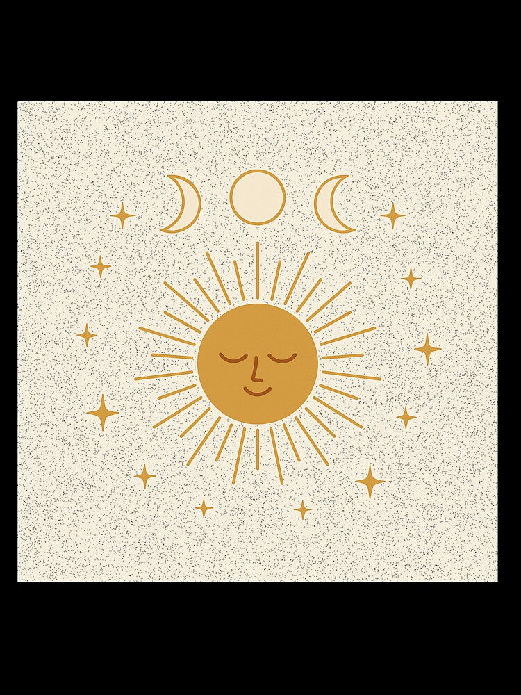 Minimalist Sun and Moon Phases Design by ceksdesign