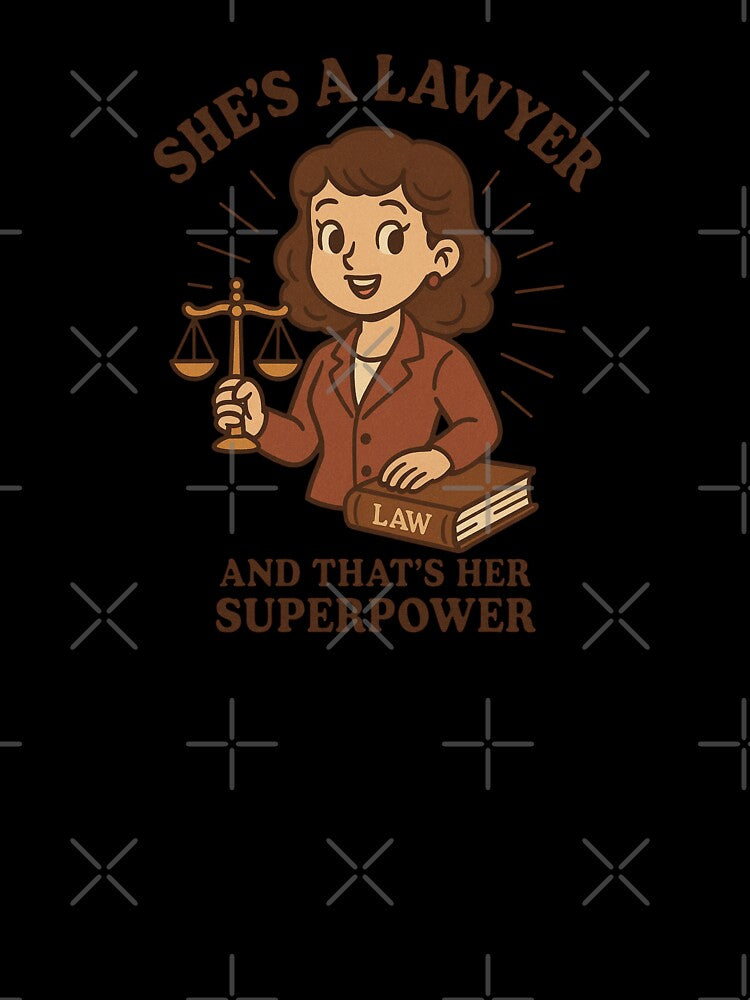 Woman Lawyer - She's A Lawyer And That's Her Superpower by Prints-by-Olaf