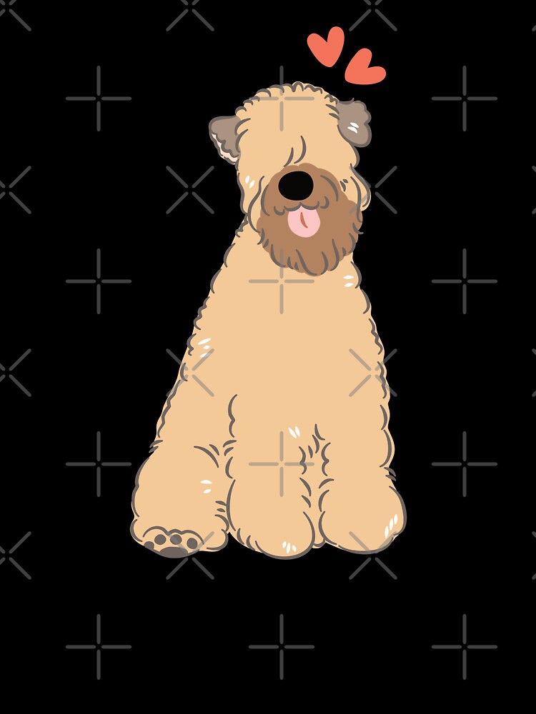 Love Gold Soft Coated Wheaten Terrier 2 by Lulupainting