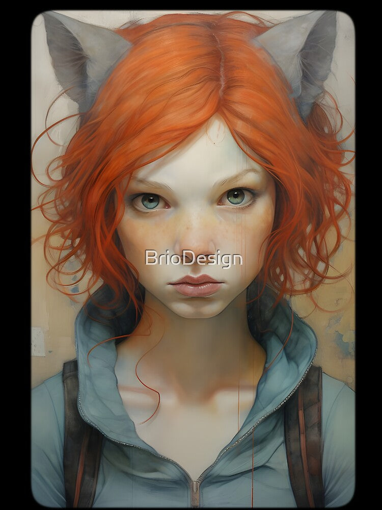 Furry Kitsune Lady by BrioDesign