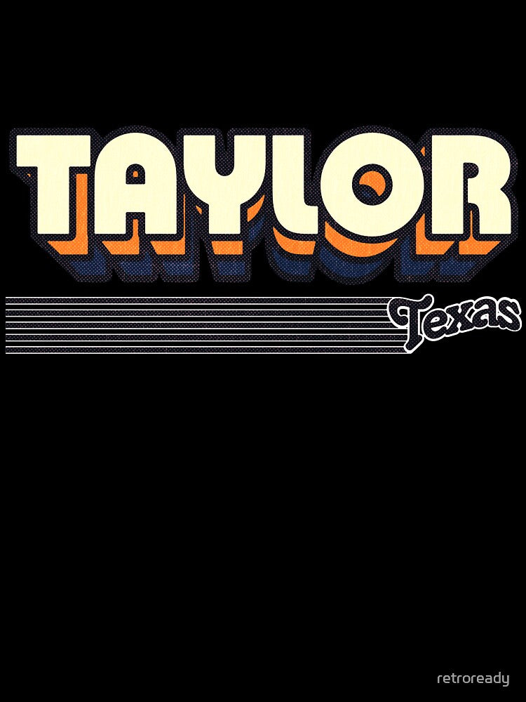 Taylor, Texas | Retro Stripes by retroready