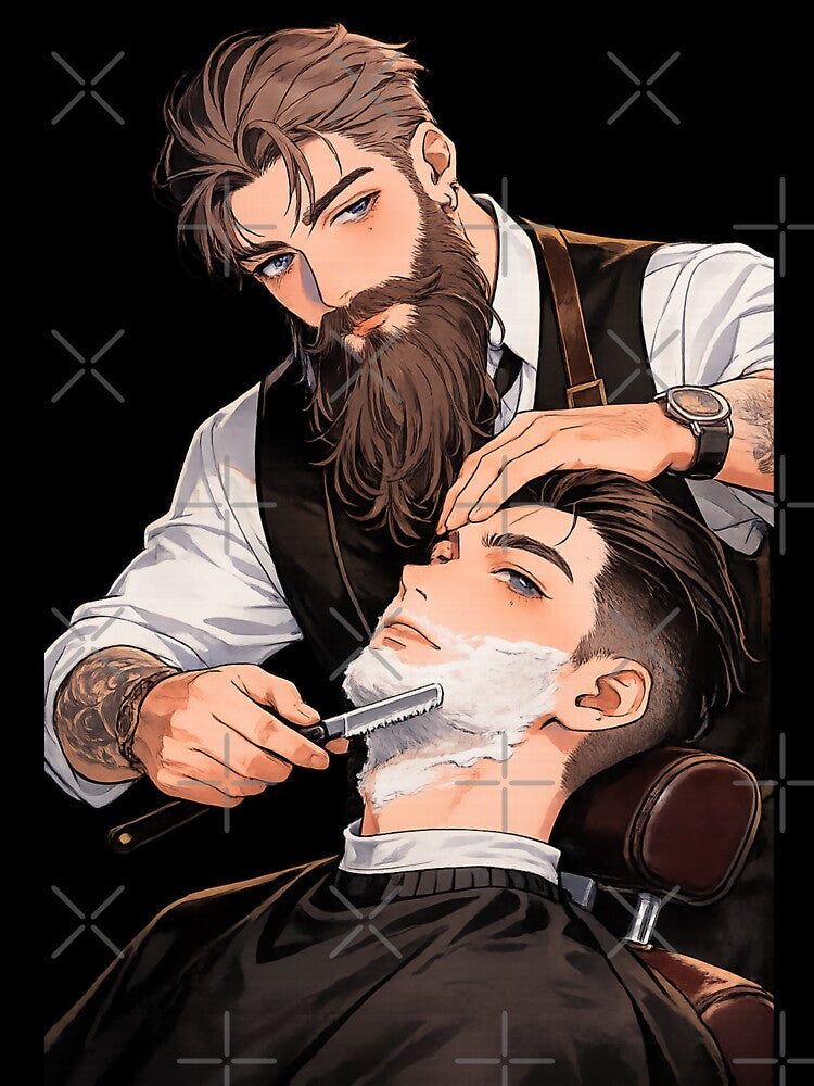 Classic Barber Shaving Grooming Style by Ministickertime
