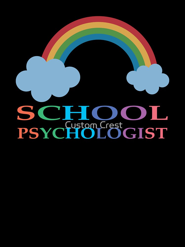 Rainbow School Psychologist Awareness Week by Custom Crest