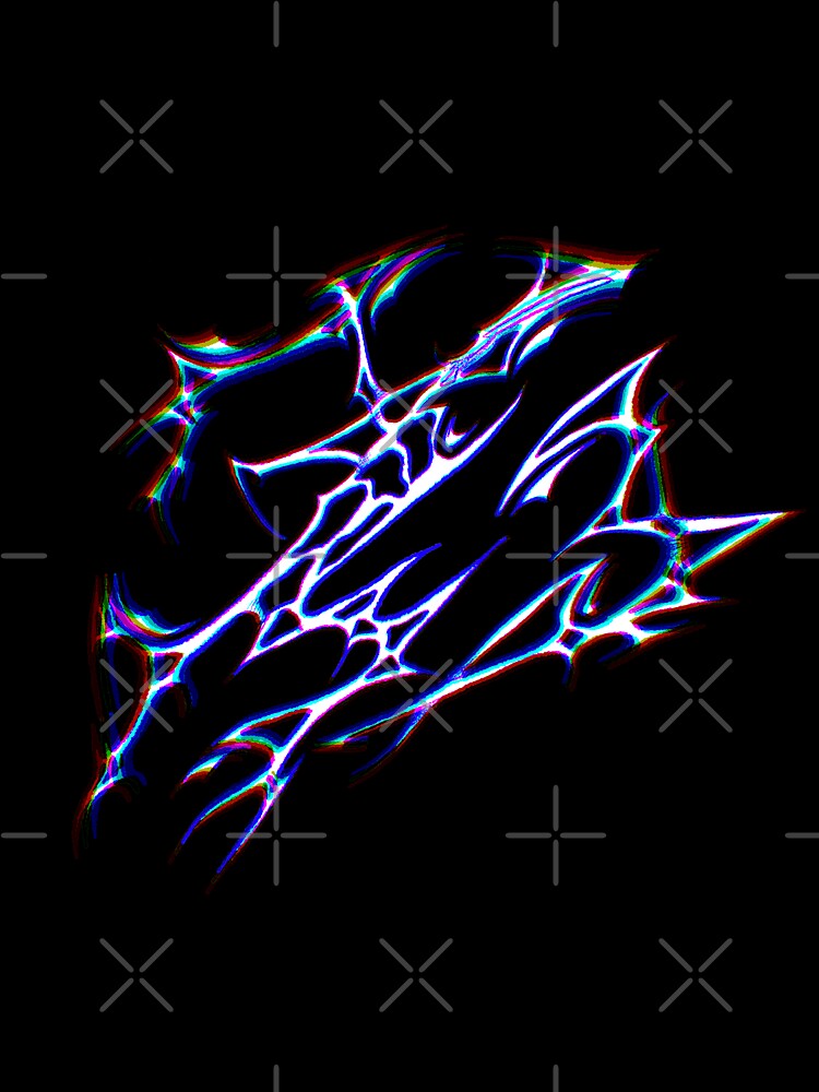 Cyber sigilism chromatic aberration blue by NoLife Artist