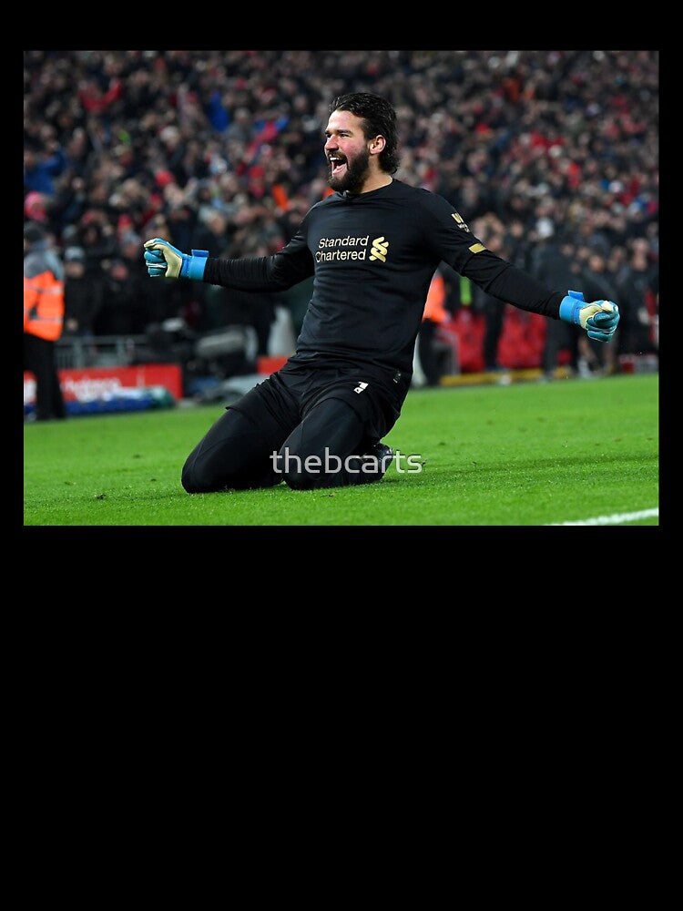 Alisson Becker Liverpool v Man United Celelbration by thebcarts Unisex , , , Long Sleeve Tee
