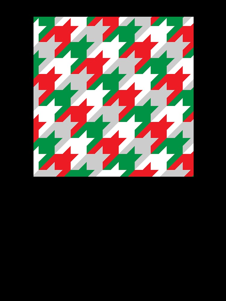 Holiday Houndstooth by curtjankadesign