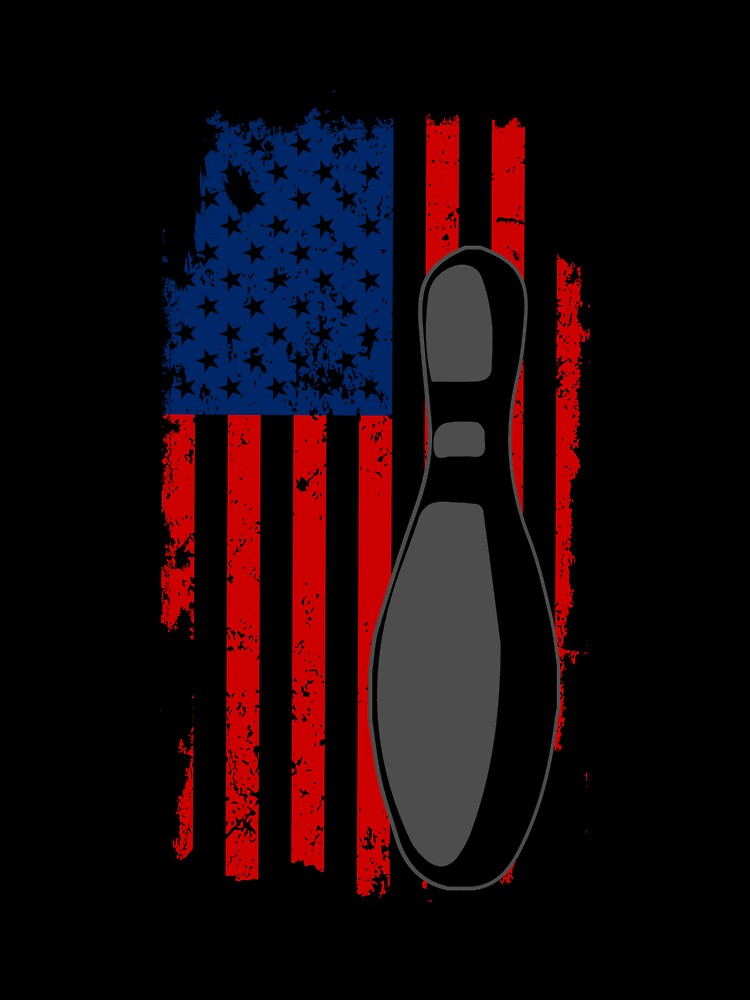 American Bowling T-Shirt for Men and Women by AllStarMerch