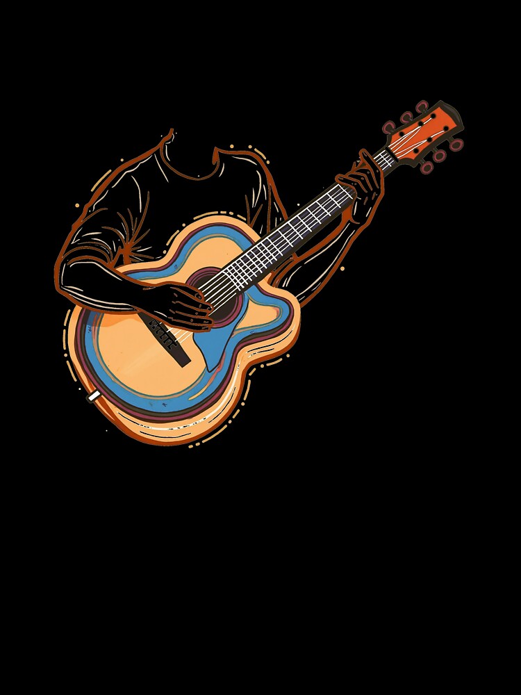 Guitarist playing guitar by Inklivion