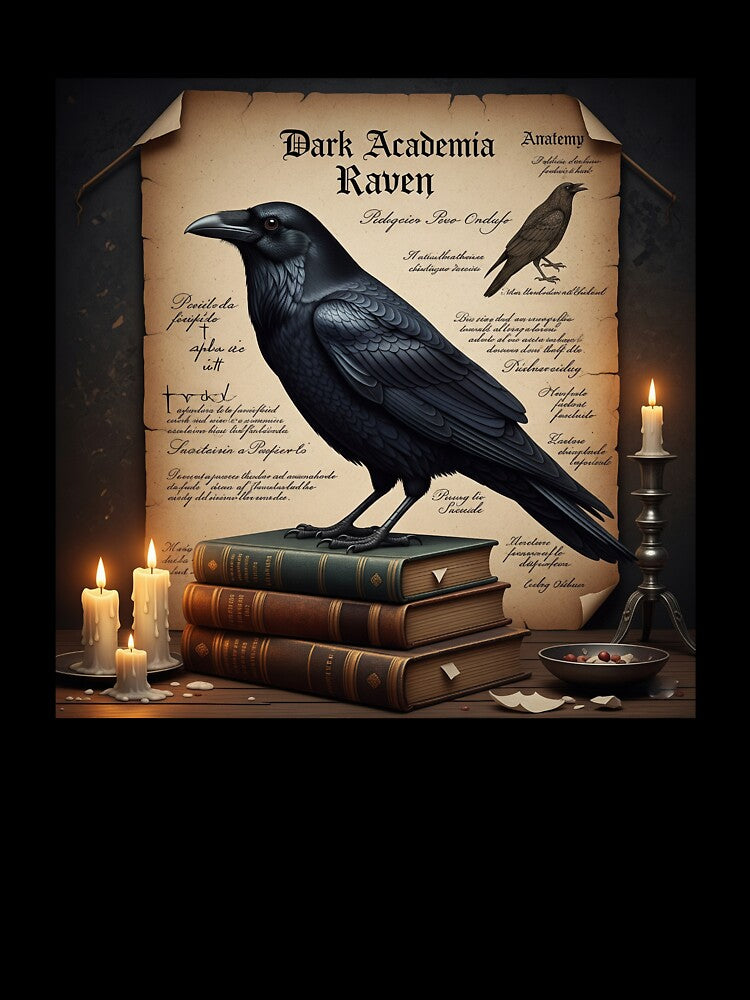 Dark Academia Raven by MintedMinds