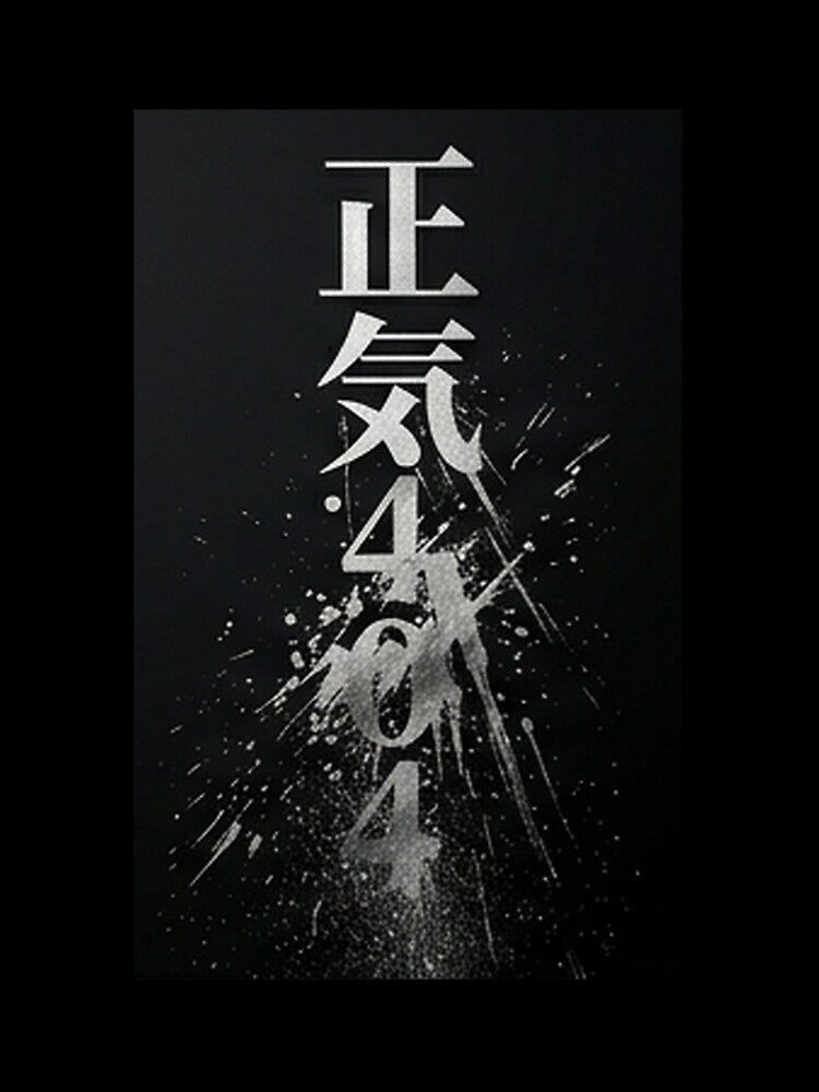 Sanity 404 (正気) - Cyberpunk Neon Kanji Die Cut Sticker by Japan-kanji-ya