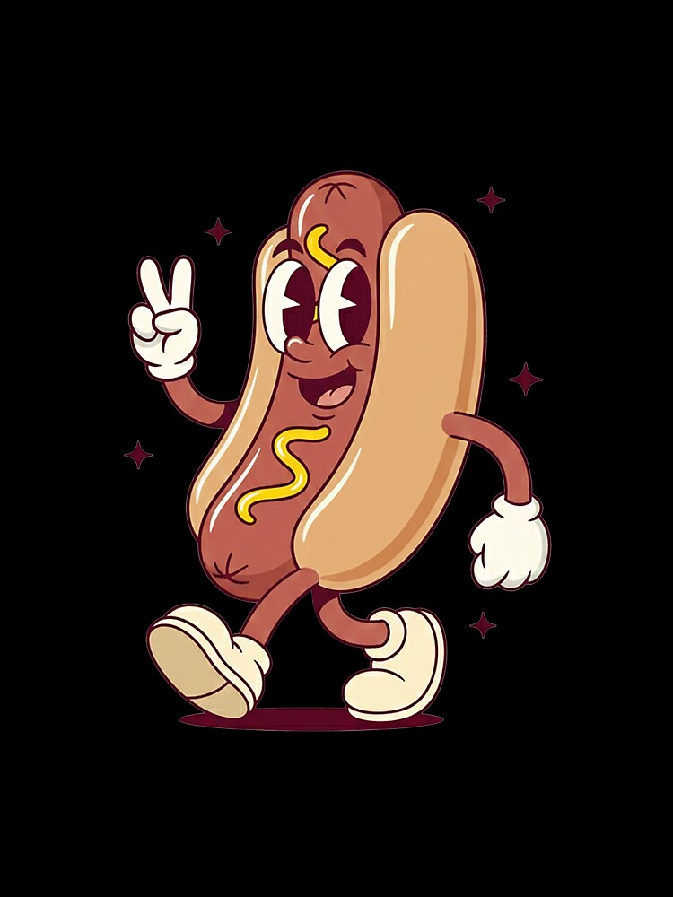 Cute Hot Dog Cartoon Character by HoopeStylee