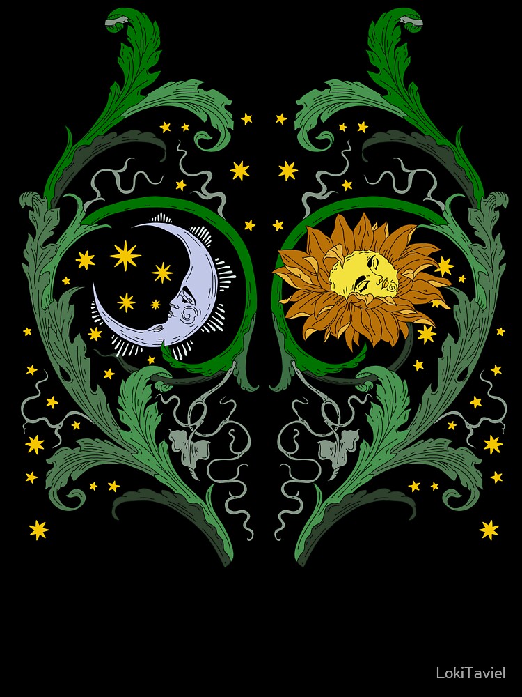 Blooming Sun and Moon by Chaos Bound Designs