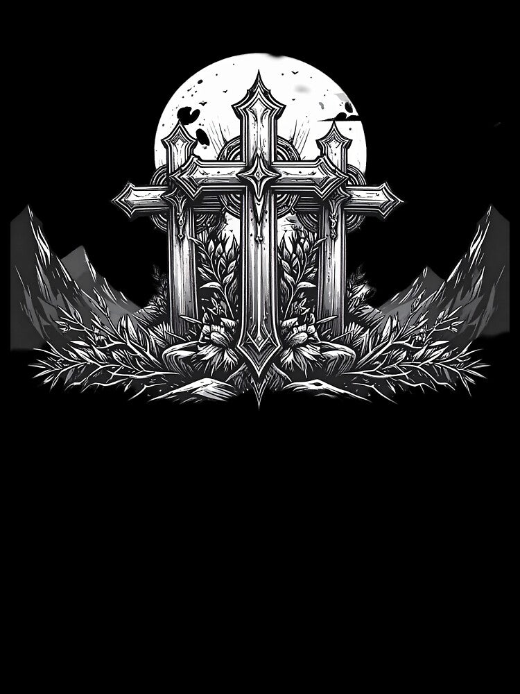 Gothic Coss Tee Shirt by Shorfin