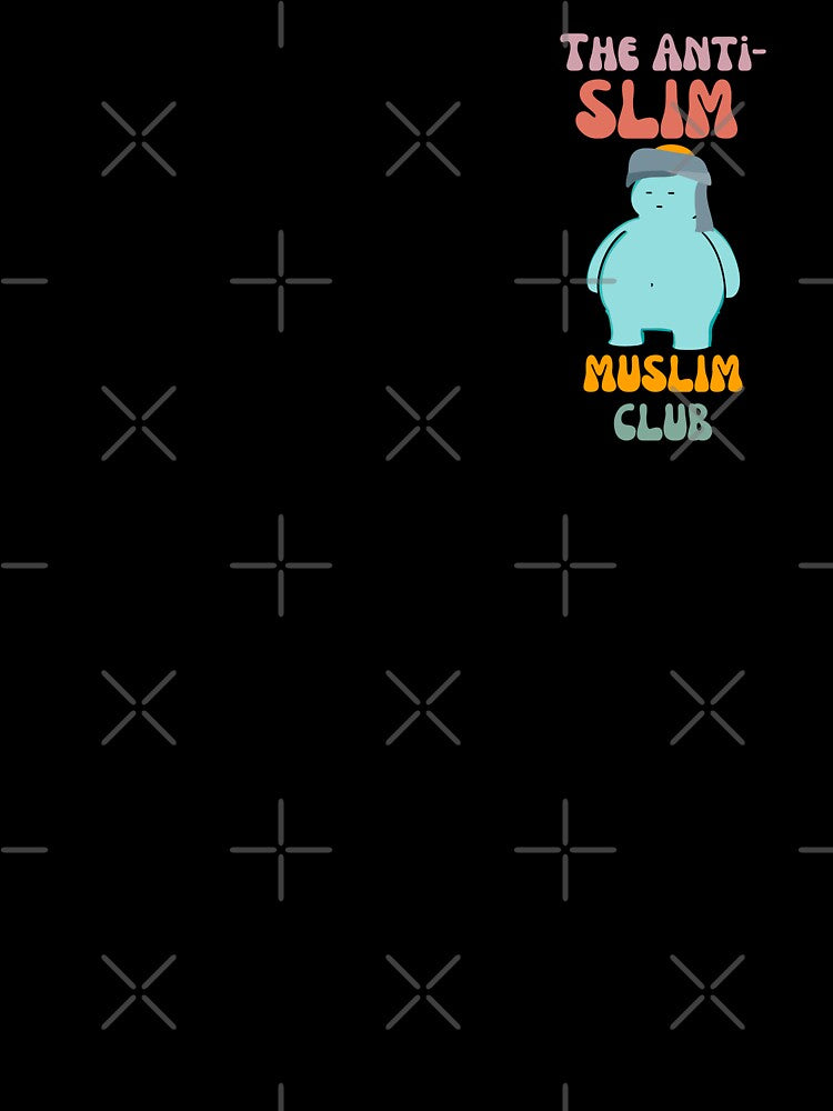The Anti-Slim Muslim Club Funny Muslim Pun | Design 4/4 by ASealsLab