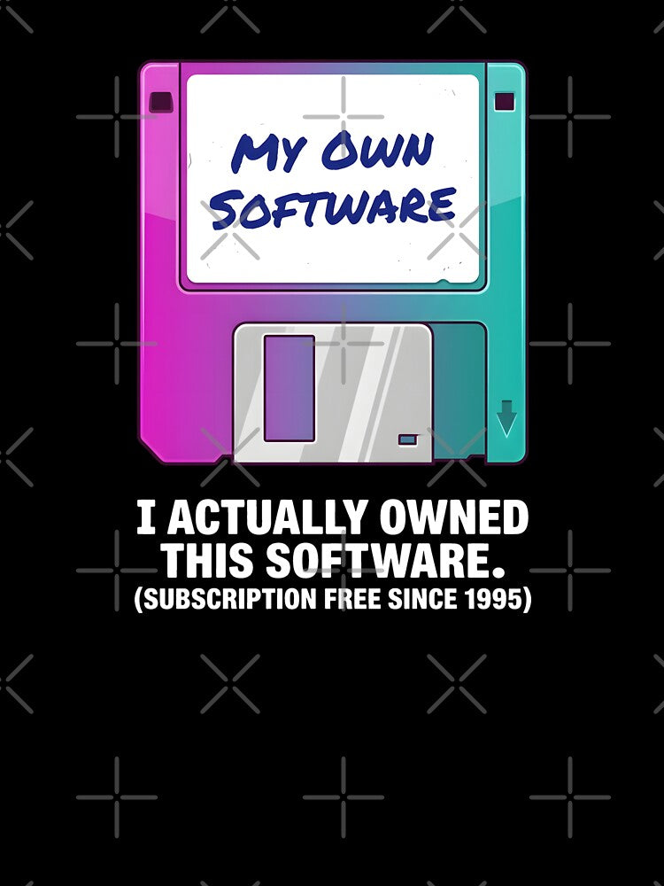 Vintage Floppy Disk Subscription Free Software by SplashTastic