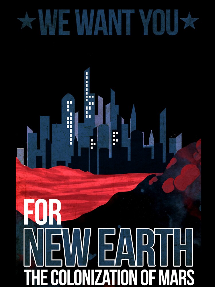 Retro Futuristic Space Travel Series, Colonize Mars by lynxcollection