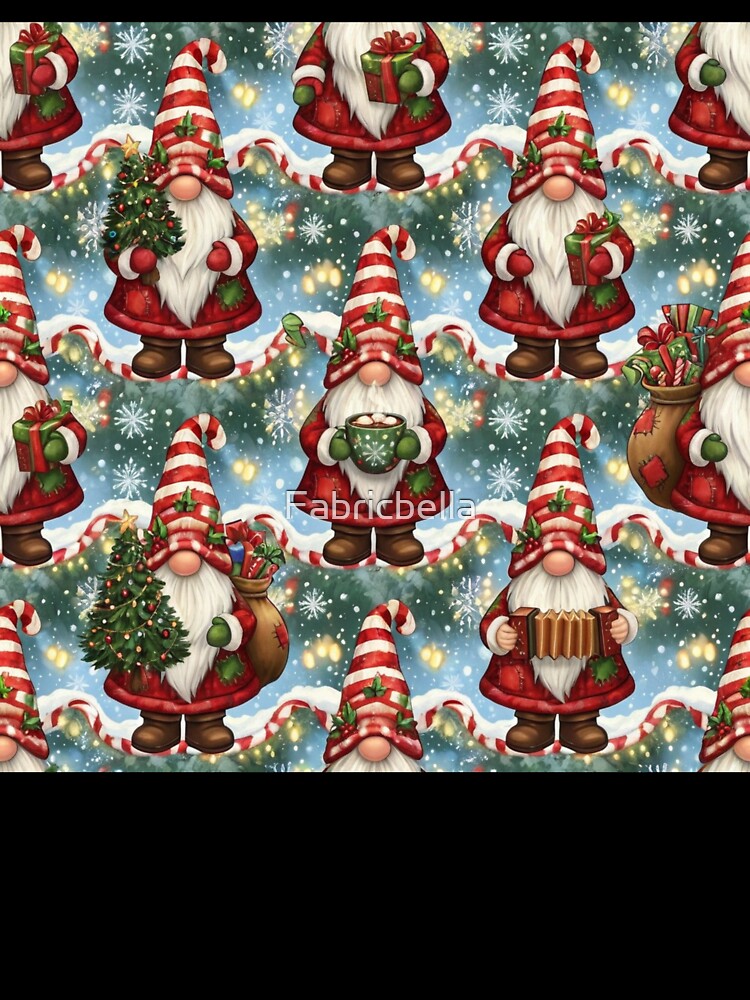 Christmas Gnomes with Gifts & Cocoa by Fabricbella