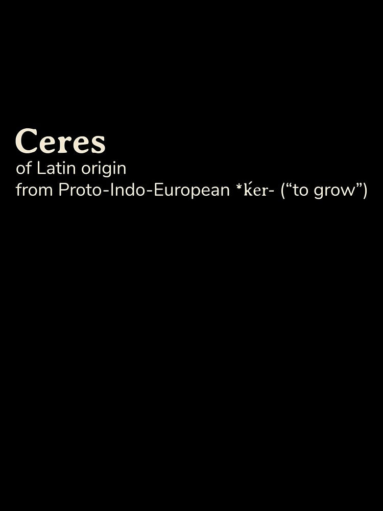 Ceres name etymology by YourNameStory