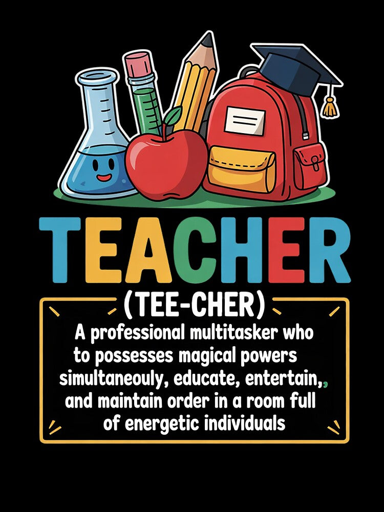 Teacher Definition - Funny Teaching School Teacher by InspiredFoul