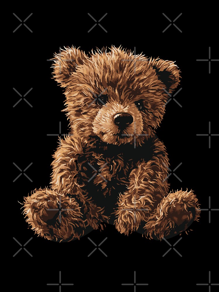 Cuddly Companion Teddy Bear Illustration by Sir Meow Meow