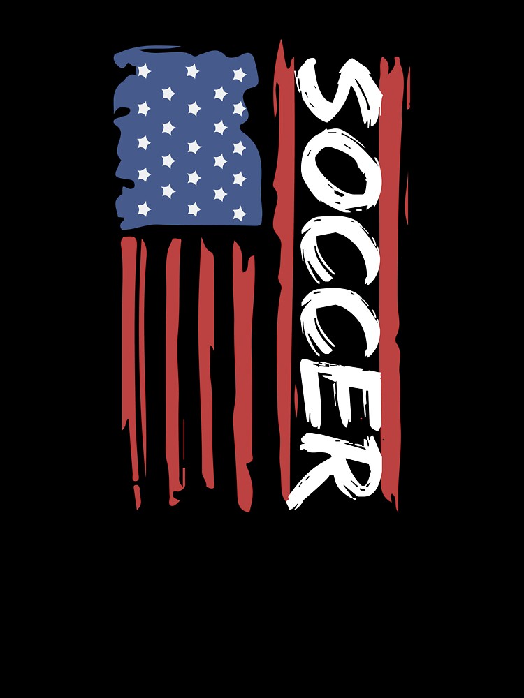 Soccer American Flag by TendyTees Unisex , , , Long Sleeve Tee