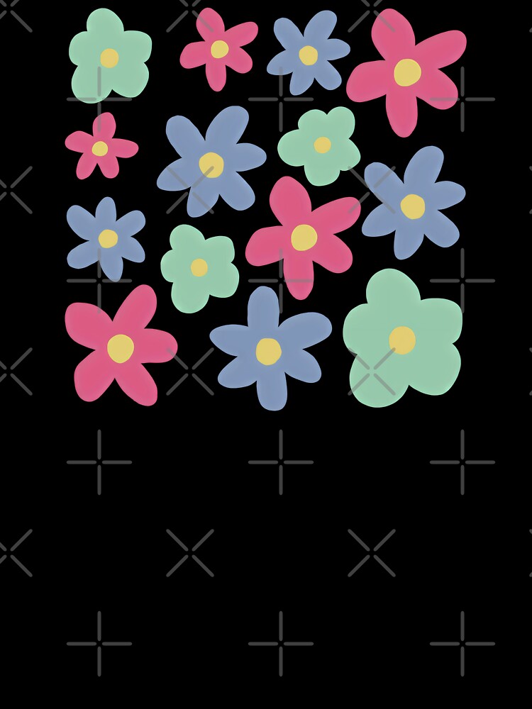 Hand Drawn Whimsical Floral Pattern - Cute Pastel Flowers | flowers journaling sticker pack by Unitepeople