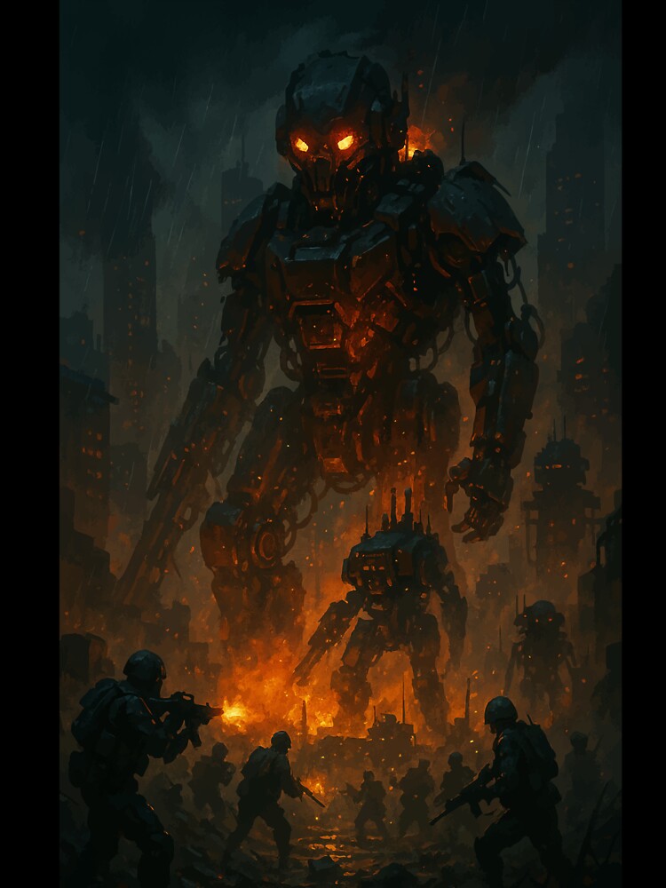 Dystopian War Machines in Chaos by AbstractAnom