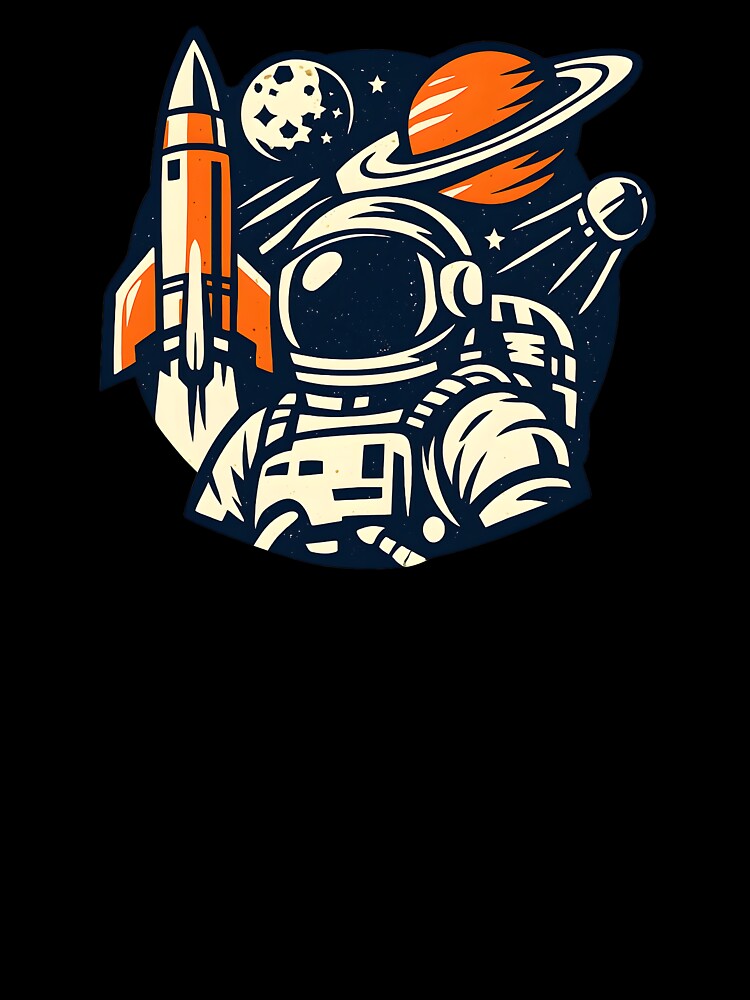 Vintage Space Exploration – Retro Cosmic Adventure Logo by Dax Studio